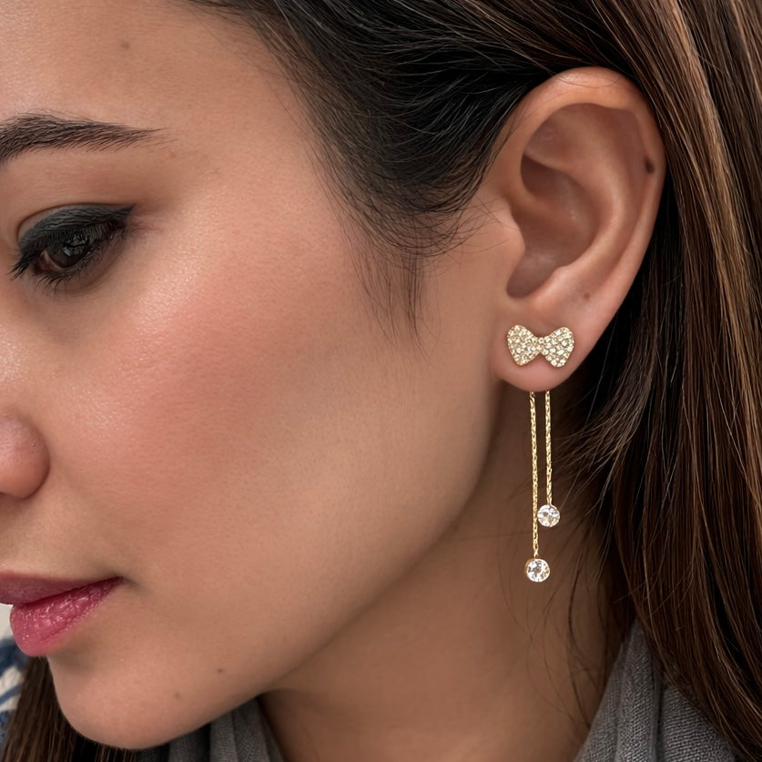 Front & Back Dangler/Stud Earrings-5 Designs