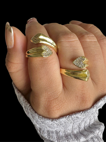 chunky heart ring