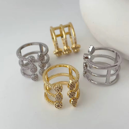 Dainty Bunch Rings-Silver and Gold