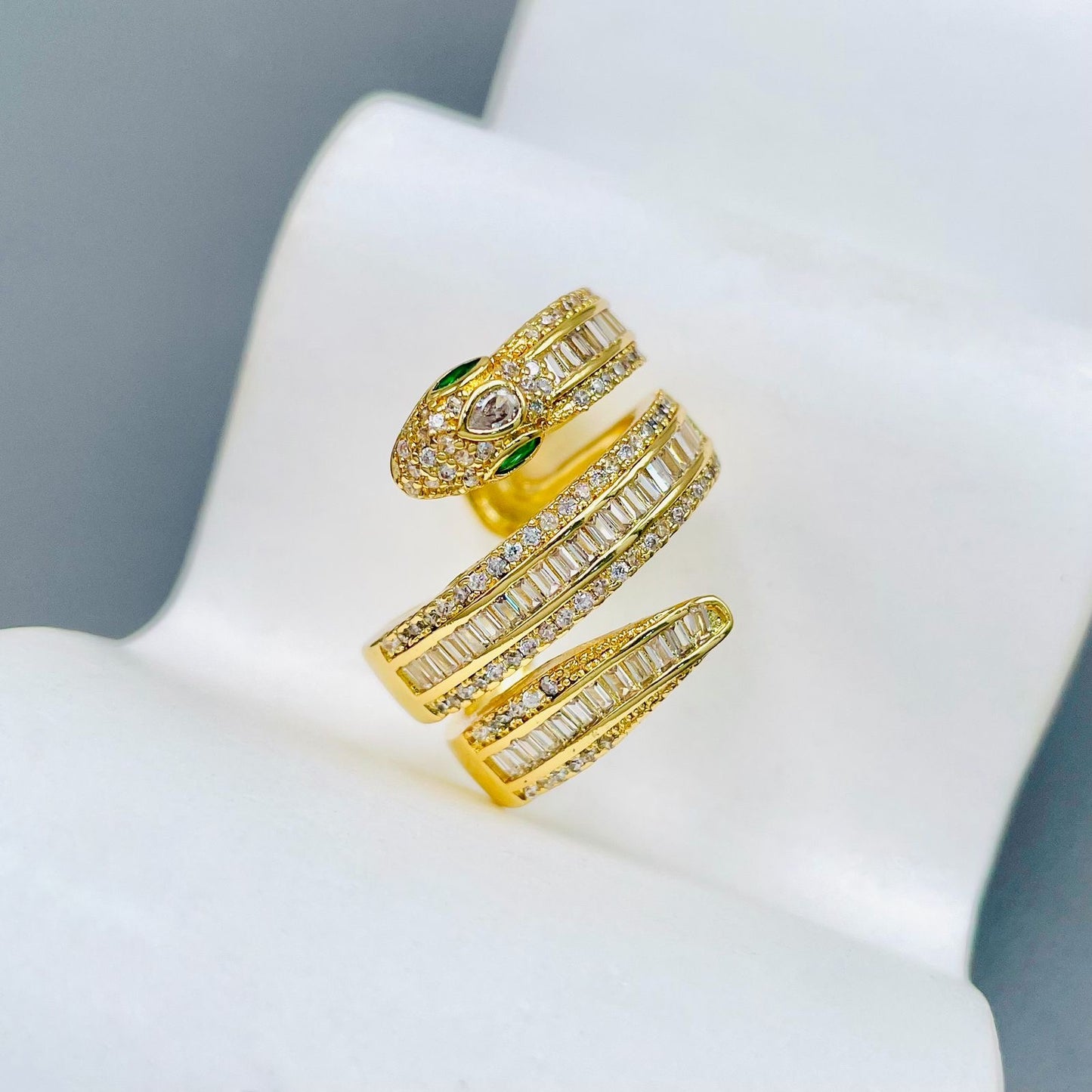 Chunky Snake Eternity Ring