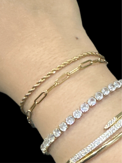 Double Layered SS Chain Bracelet
