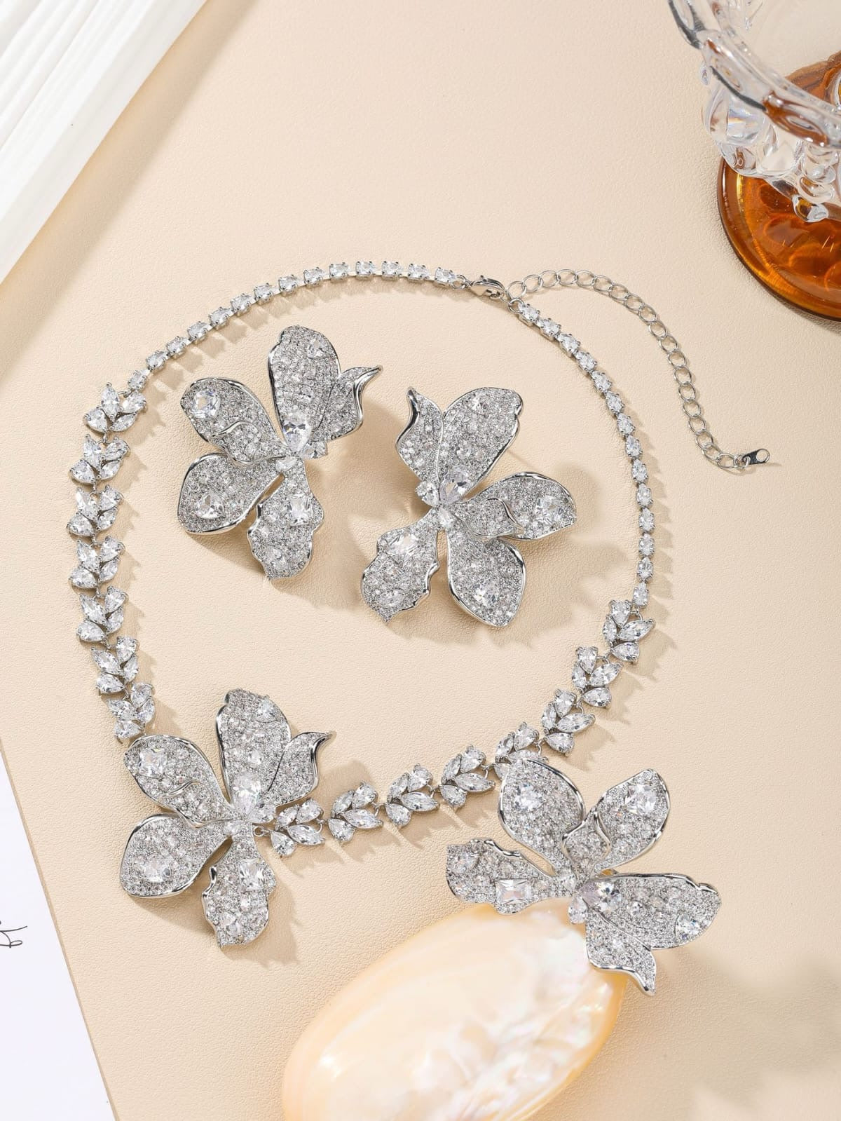 Ultimate Diamond Orchid Earrings