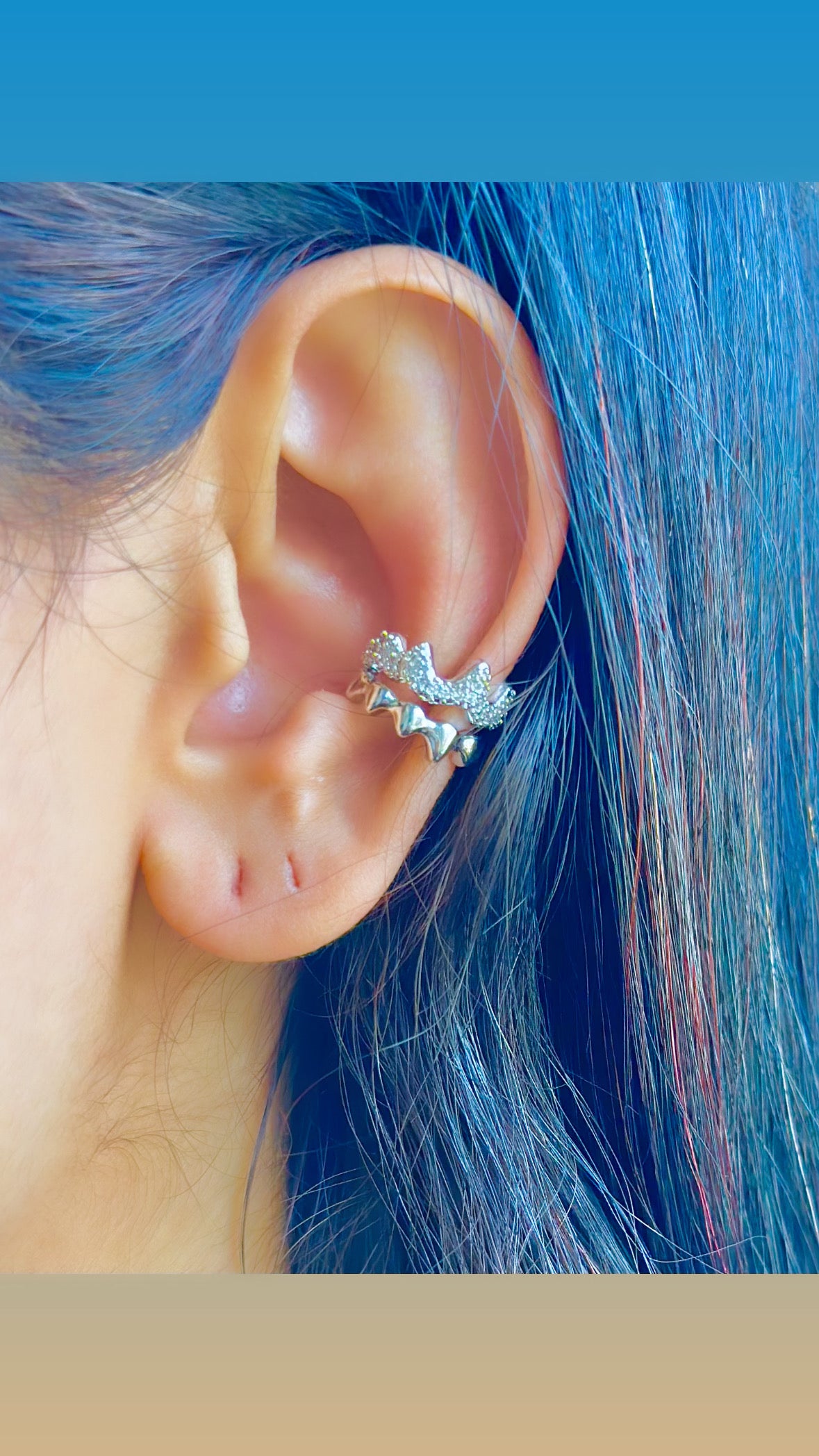 Tiny New Ear Cuff Earrings-Single Piece