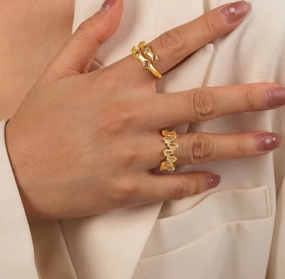 Uncut Baguette Eternity  Ring