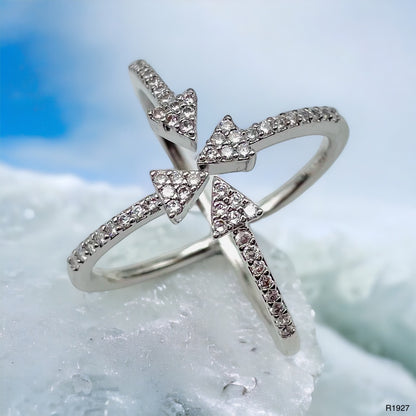Double Arrow Ring-Gold & Silver