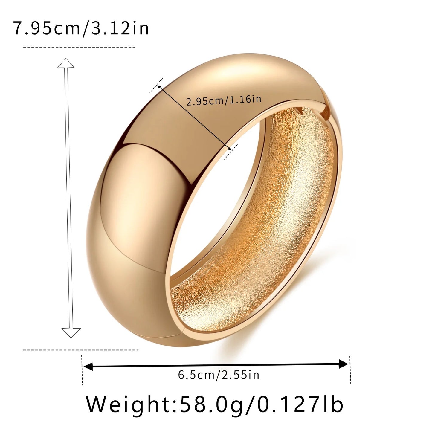 Chunky Solid Cuffs Bracelets