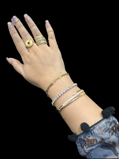 Double Layered SS Chain Bracelet