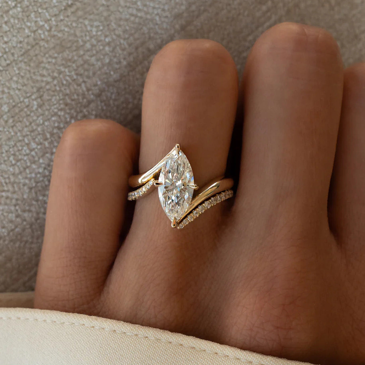 Nova Marquise Ring Set