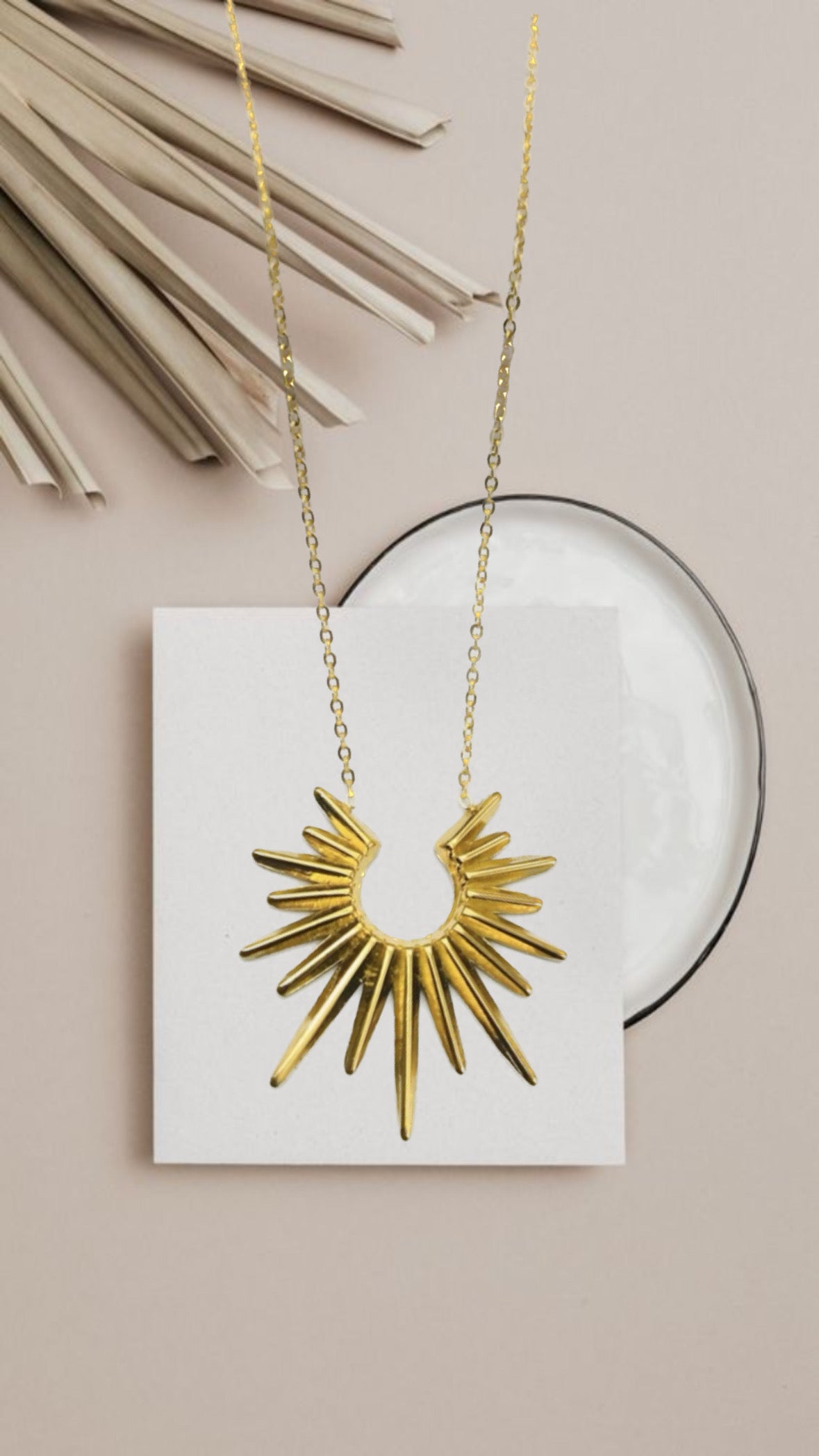 Sun Rays SS Necklace