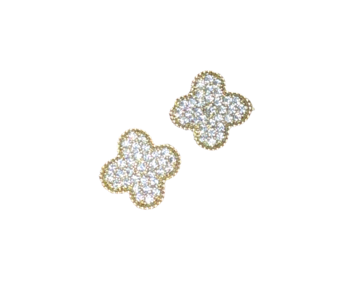 Flower & Clover Stud Earrings