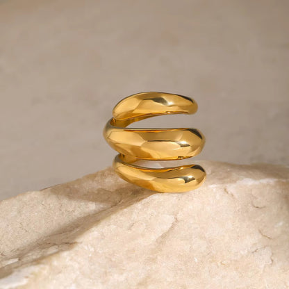 Molten Wrap Ring-Gold