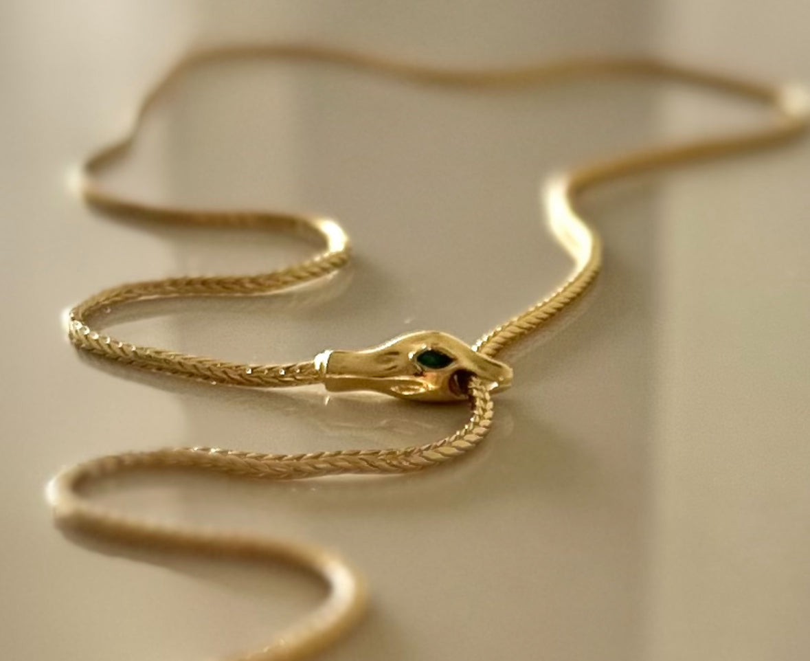 Sliding SS Snake Necklace