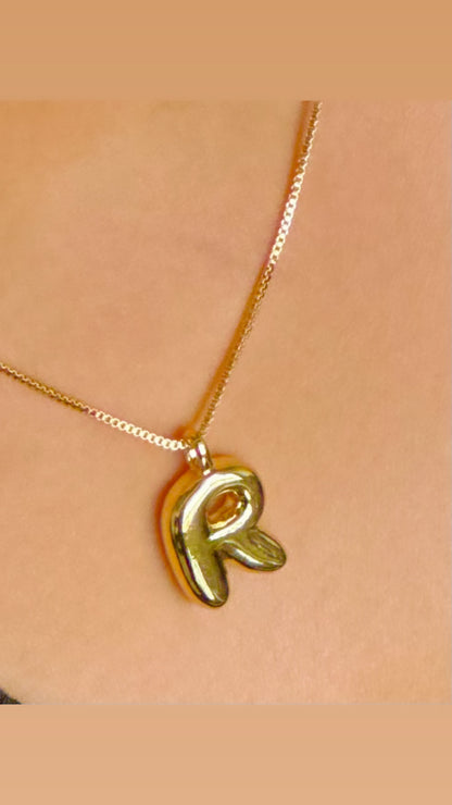 Small Solid Balloon Alphabet Necklaces