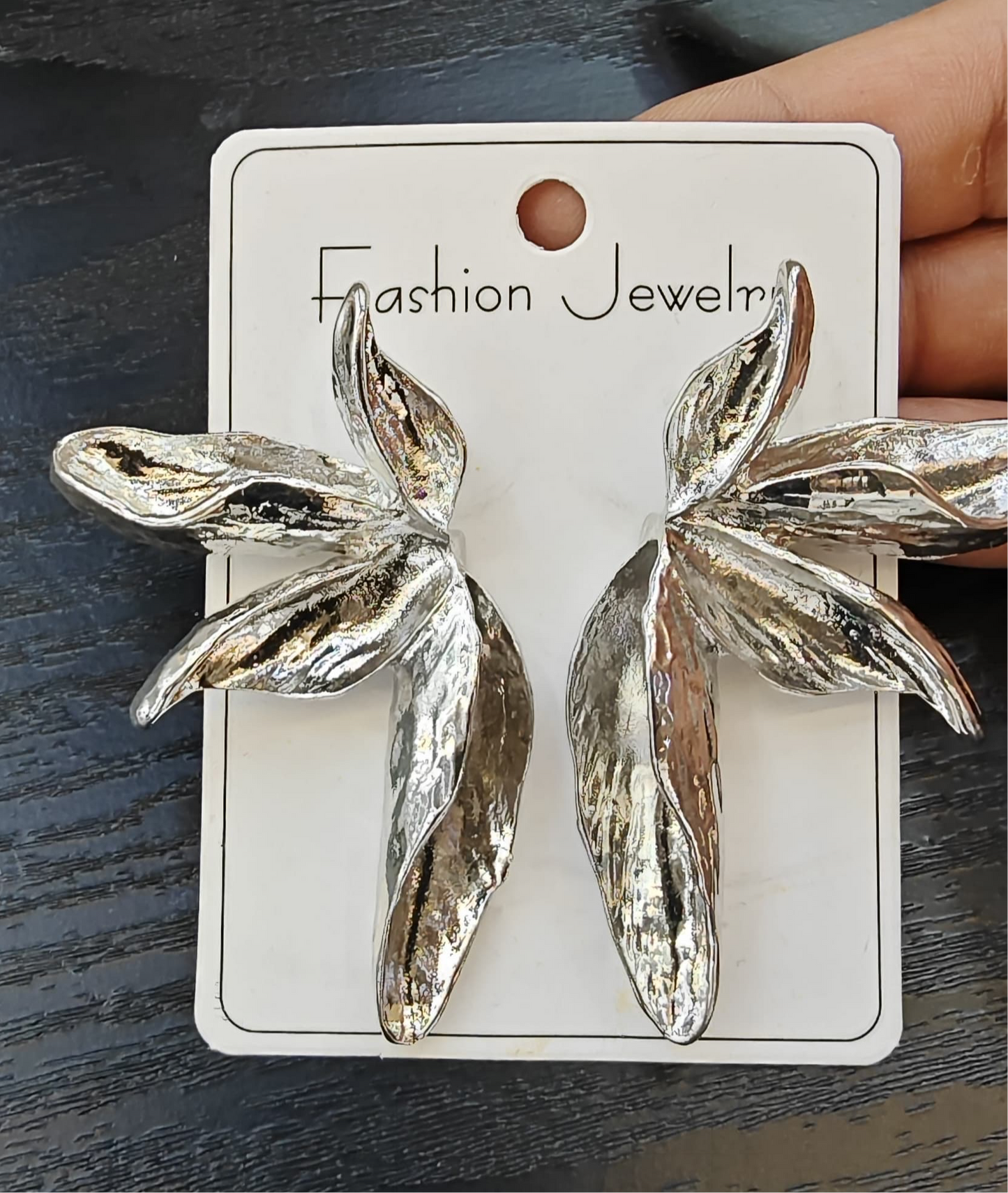 3D Large Wild Flower Earrings-Gold & Silver