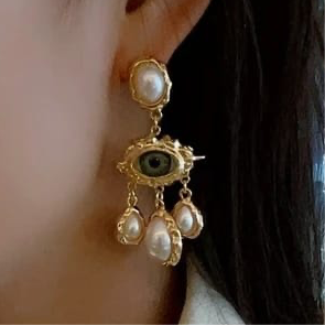 Premium Evil Eye Dangling Earrings