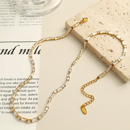 Baguette Premium Tennis Necklace