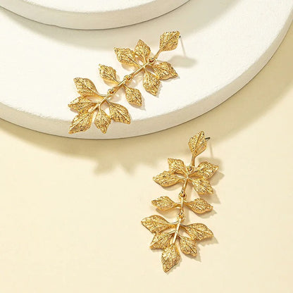 Tiny Leaf Earrings
