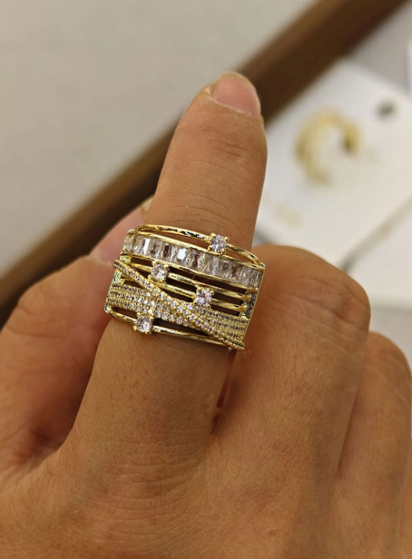 Ultimate Layered Ring- Silver & Gold