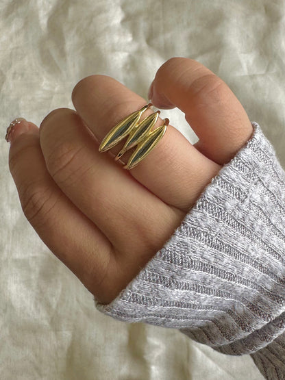 Three Stack Gold Ring