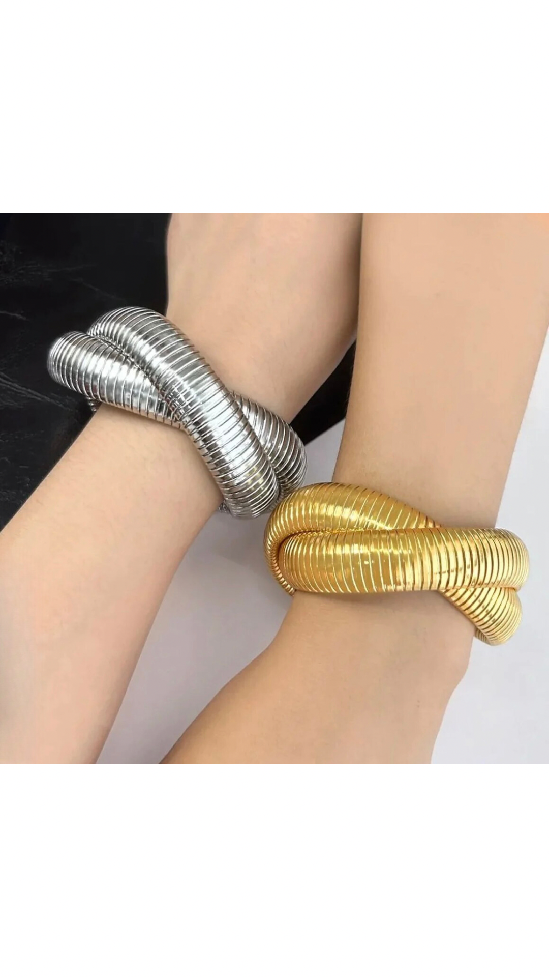Double Cobra Intertwined Bracelet