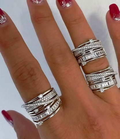 Ultimate Layered Ring- Silver & Gold