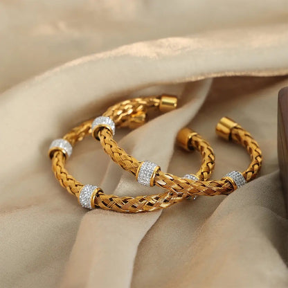 Studded Rope Kada Bracelet