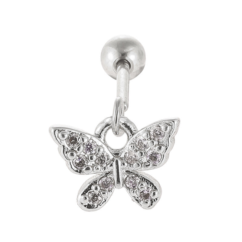 Helix Flat Back Earring-Gold & Silver Options (Single pc)