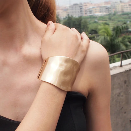 Chunky Solid Cuffs Bracelets