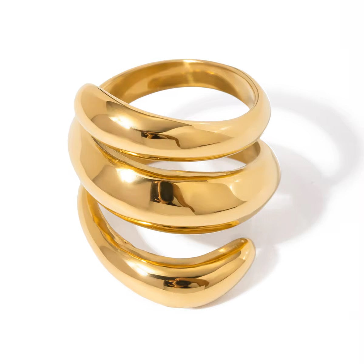 Molten Wrap Ring-Gold