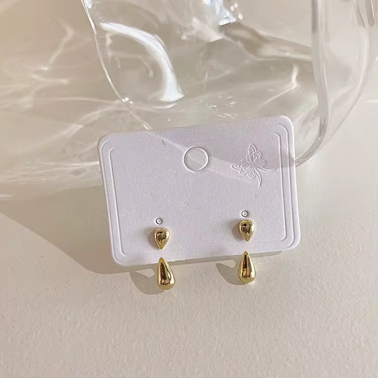 Exclamation Floating Earrings-Gold