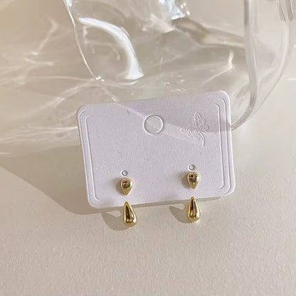 Exclamation Floating Earrings-Gold