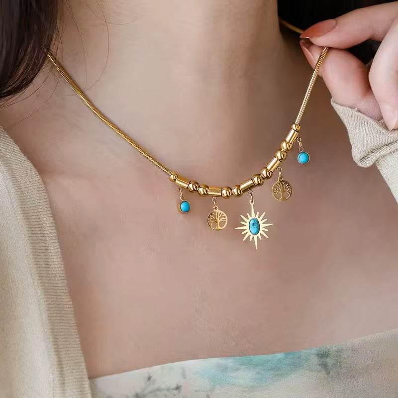 Feroza SS Necklace