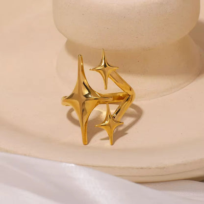 Triple Star Ring-Gold