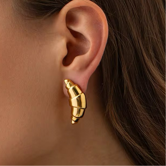 Croissant Gold Earrings