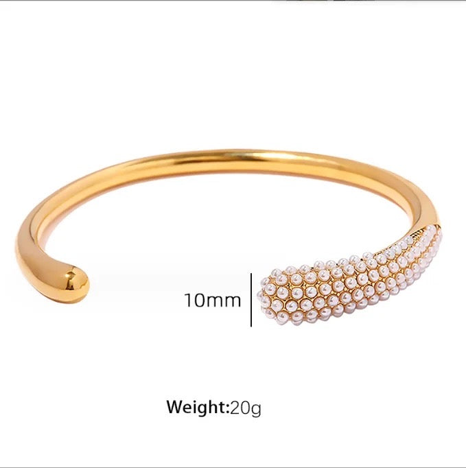 Coma Studded Kada- Gold