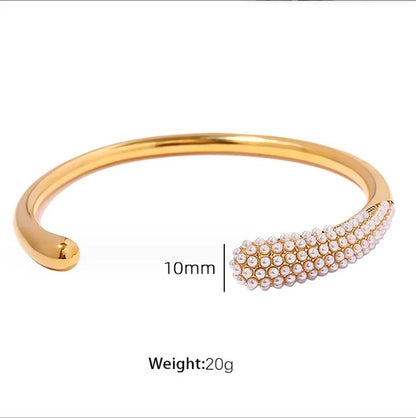 Coma Studded Kada- Gold