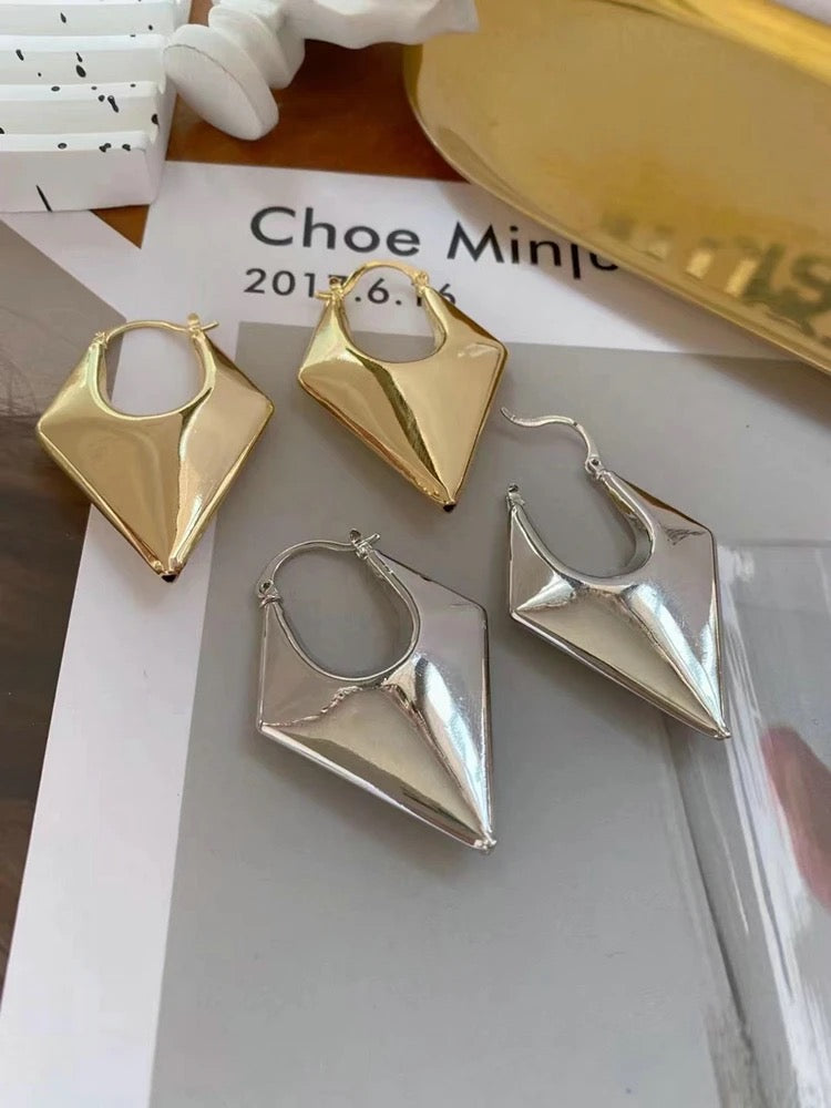 Conical Statement Hoop Earring