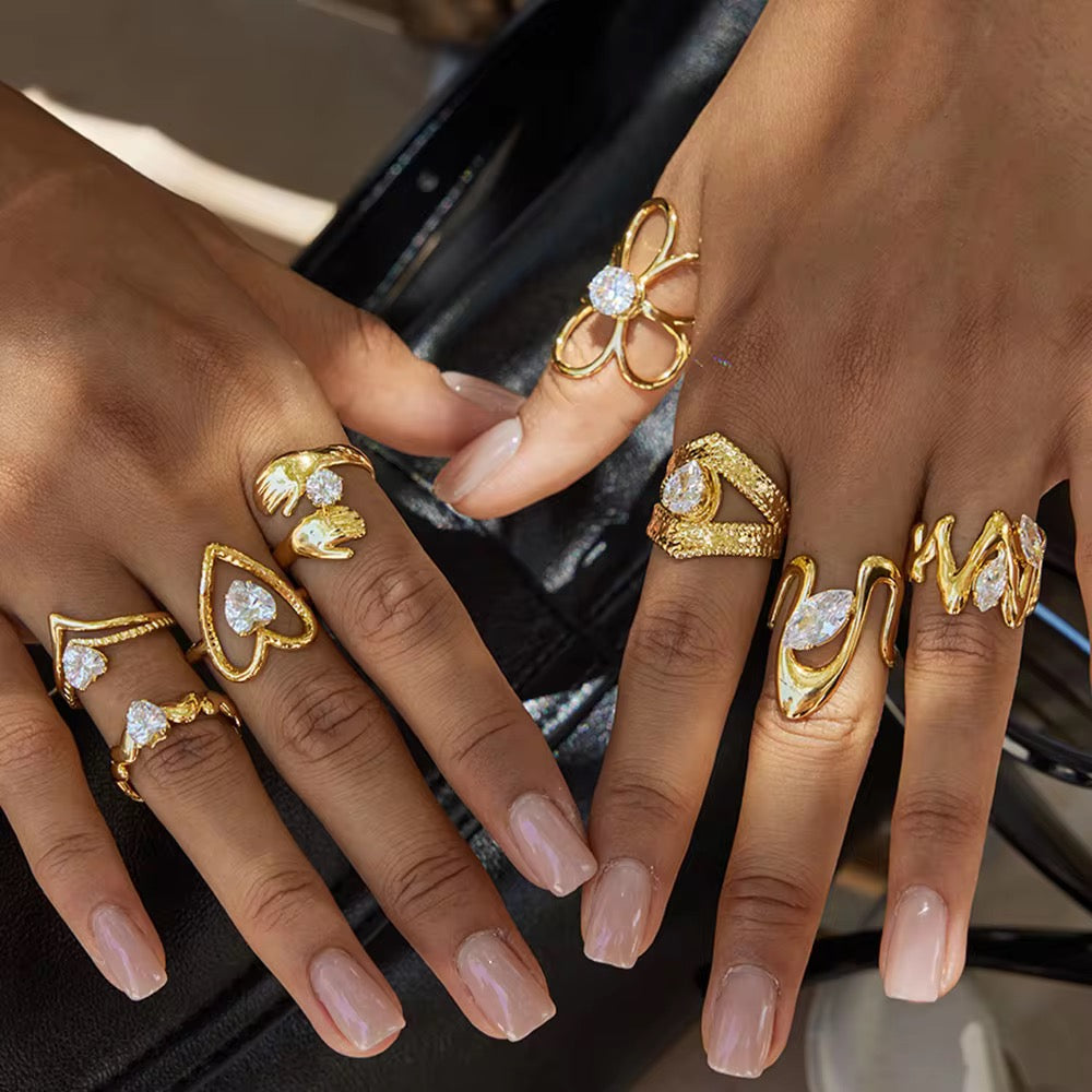 Molten Solitaire Series Rings