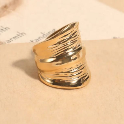 Egyptian Statement Ring - Gold