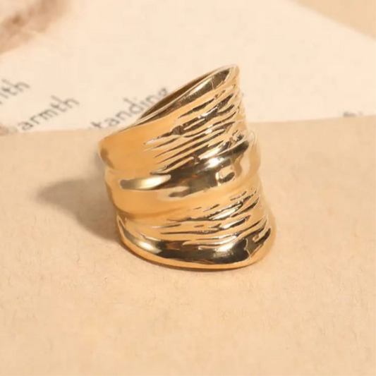 Egyptian Statement Ring - Gold