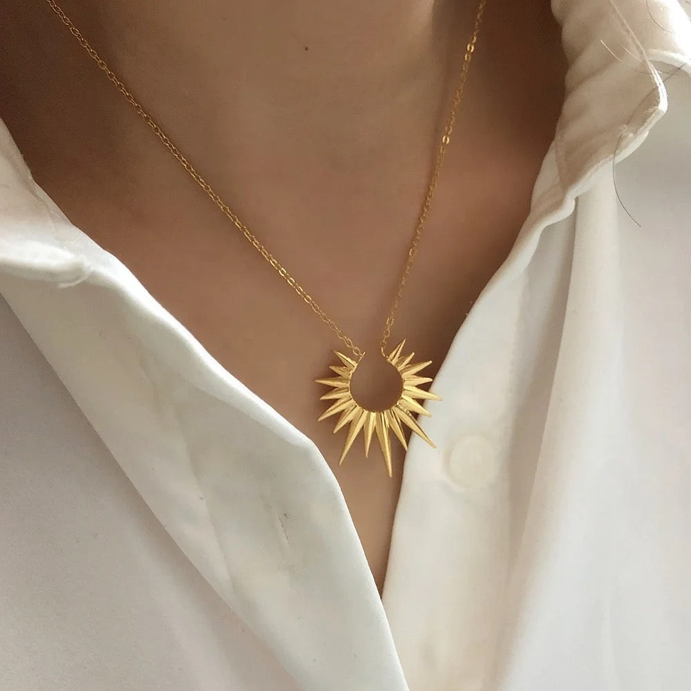 Sun Rays SS Necklace