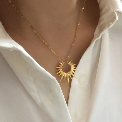 Sun Rays SS Necklace