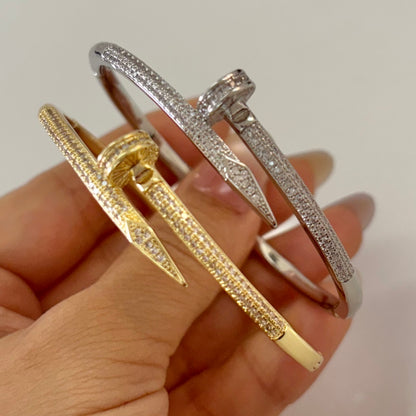 Nail Studded Bracelets-Silver & Gold Styles
