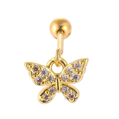 Helix Flat Back Earring-Gold & Silver Options (Single pc)