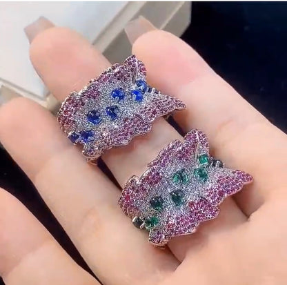 Luxurious Ripple Stone Ring