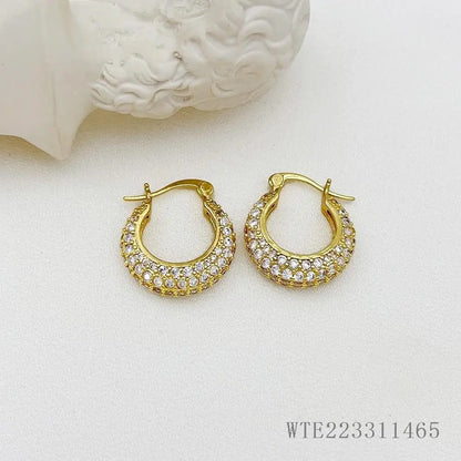 Studded Round Bali Earrings