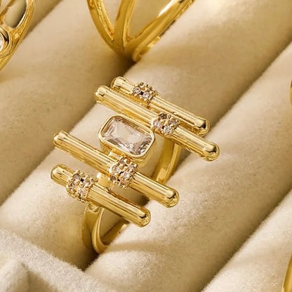 Stick Solitaire Ring