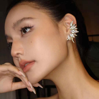 Modern Bloom Earring & Cuff-Gold
