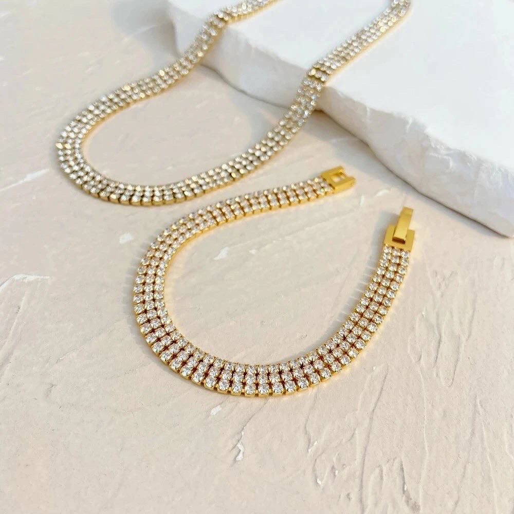Triple Dust Tennis Bracelet