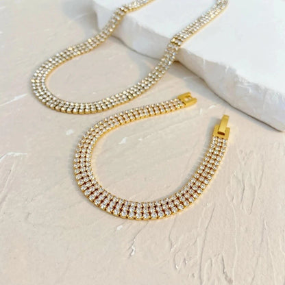 Triple Dust Tennis Bracelet